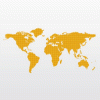 World map (4 colors) vector logo