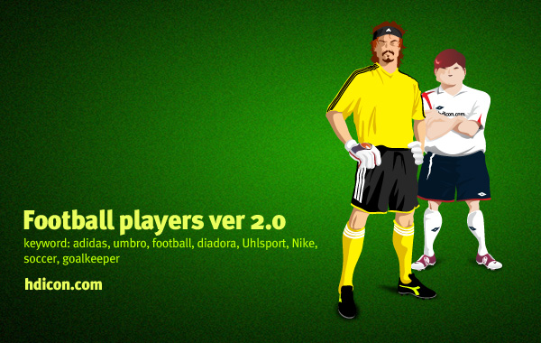 Football players vol. 2 vector