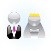 vector wedding icon (bride & bridegroom) download