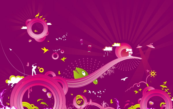 Purple madness Background vector