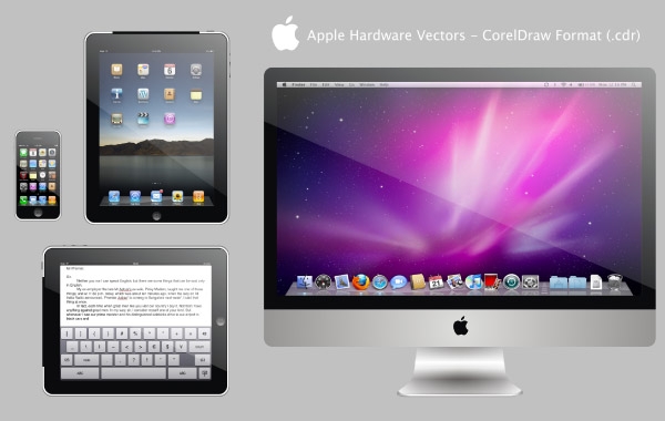 iPad iPhone iMac Vectors vector