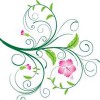 Swirl Floral Vector vector logo