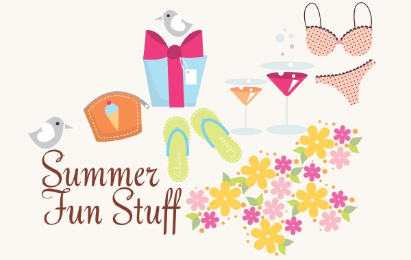 Summer Vector Icons and Fun Stuff vector