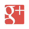 Google+ (Google plus) icon red vector logo